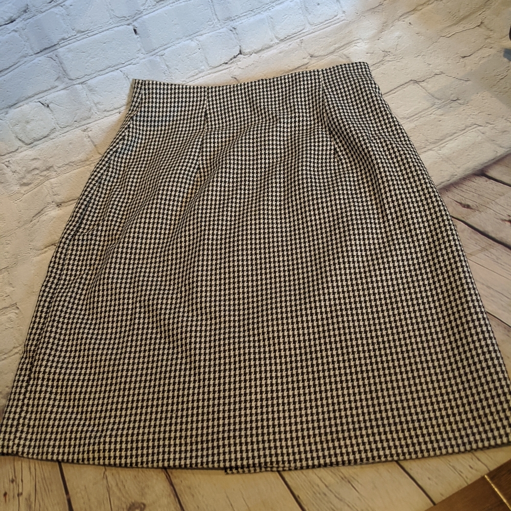 Rampage houndstooth pleat skirt‎